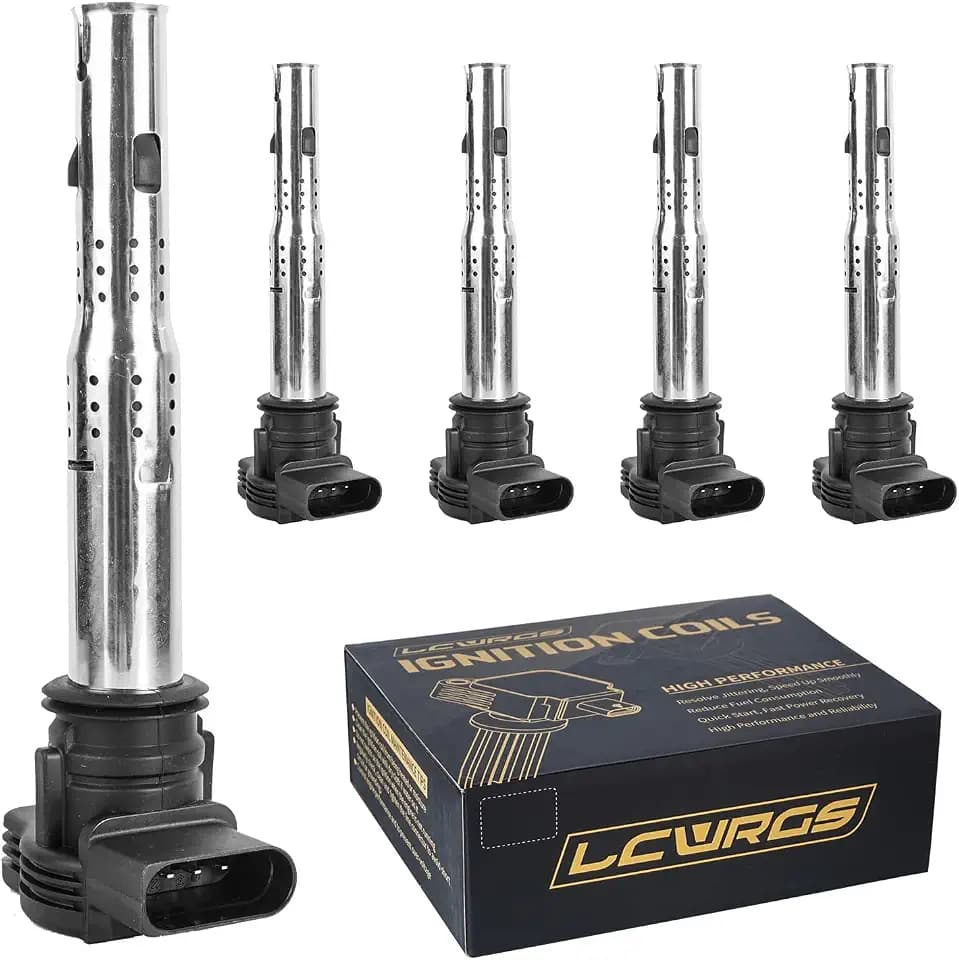 Set of 5 Ignition Coils for Volkswagen VW Jetta Beetle Rabbit Tiguan
