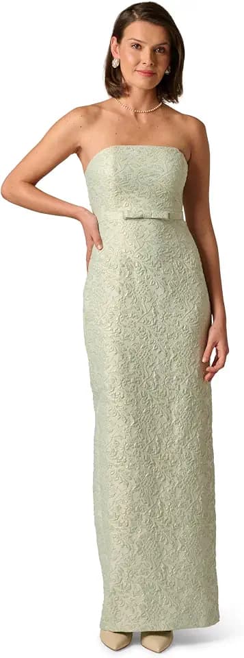 Adrianna Papell Glitter Jacquard Gown