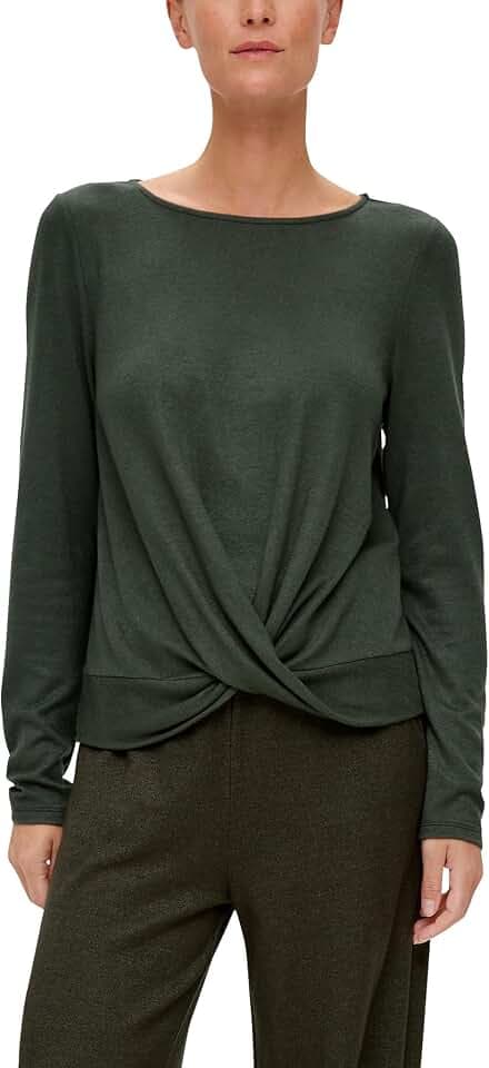 s.Oliver Damen T-Shirt Langarm Green 34
