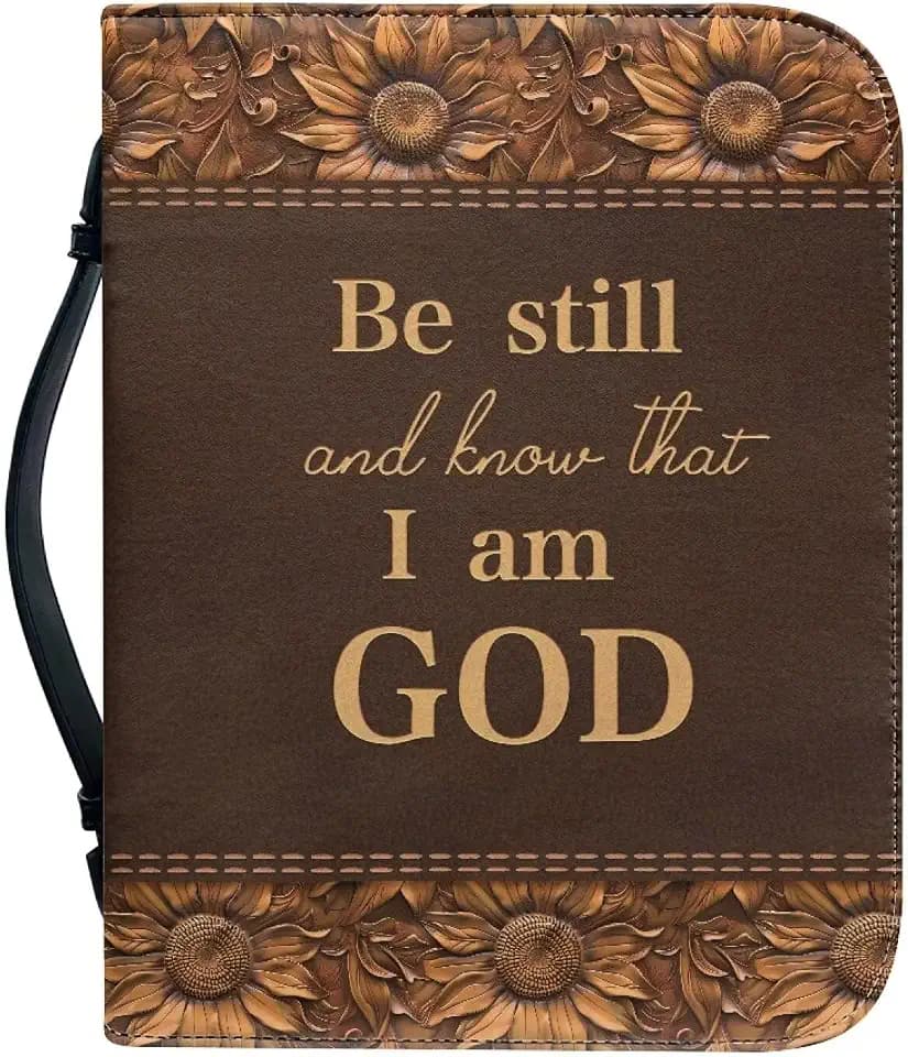 Talayituse Bible Covers for Women Men PU Leather Bible Case Bible Bag Tote Book Carrying Case Christian Bible Accessories