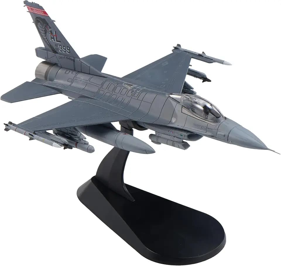 1:72 Scale F-16C Fighting Falcon Alabama ANG Metal Fighter Jet Model Military Die-cast Aircraft Models for Collection or Gift Viper