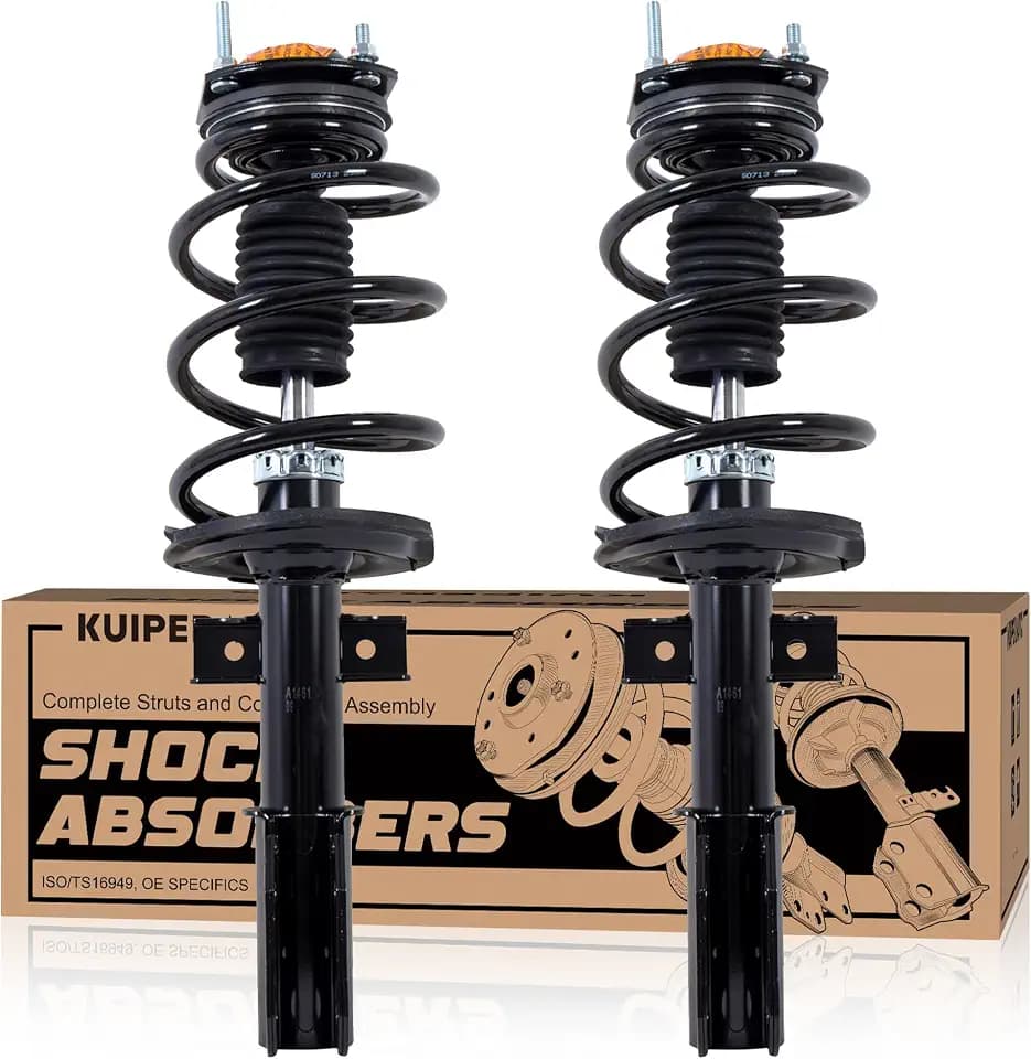 KUIPERAUTO Front Complete Struts Coil Spring Assembly 172949 Compatible with 2013-2017 Chevrolet Chevy Traverse LS LT/2013-2017 Buick Enclave/2013-2016 GMC Acadia Replacement Shock Absorbers