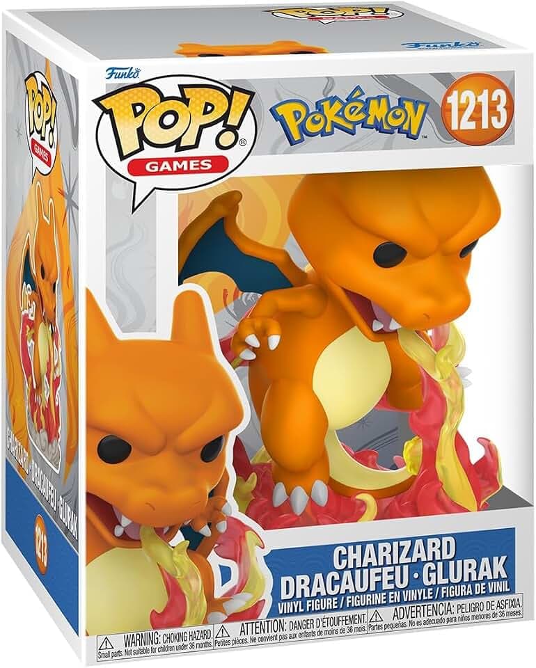 Funko POP! Premium: Pokemon - Charizard - Sammelbare Vinylfigur - Geschenkidee - Offizielles Merchandise - Spielzeug für Kinder & Erwachsene - Modellfigur für Sammler und zur Ausstellung