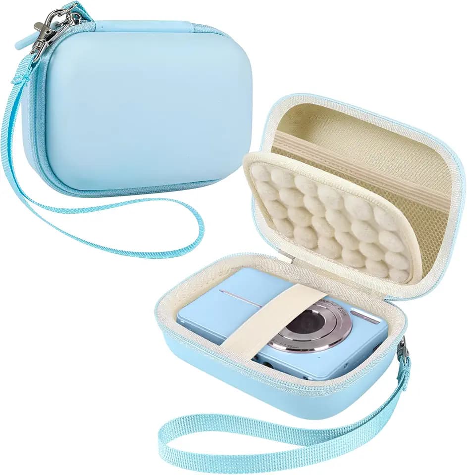 Leayjeen Hard EVA Camera Case for Kids Digital Point & Shoot Camera - Blue