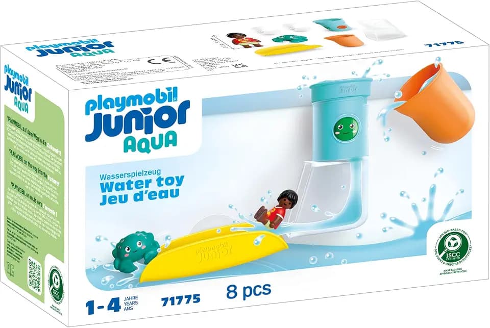 Playmobil Junior Aqua: Pour and Play Water Tank with Slide