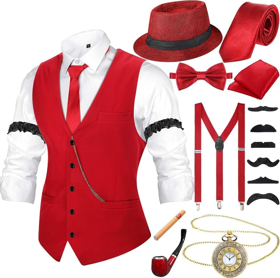Neer 1920s Mens Costume Accessories Outfit
