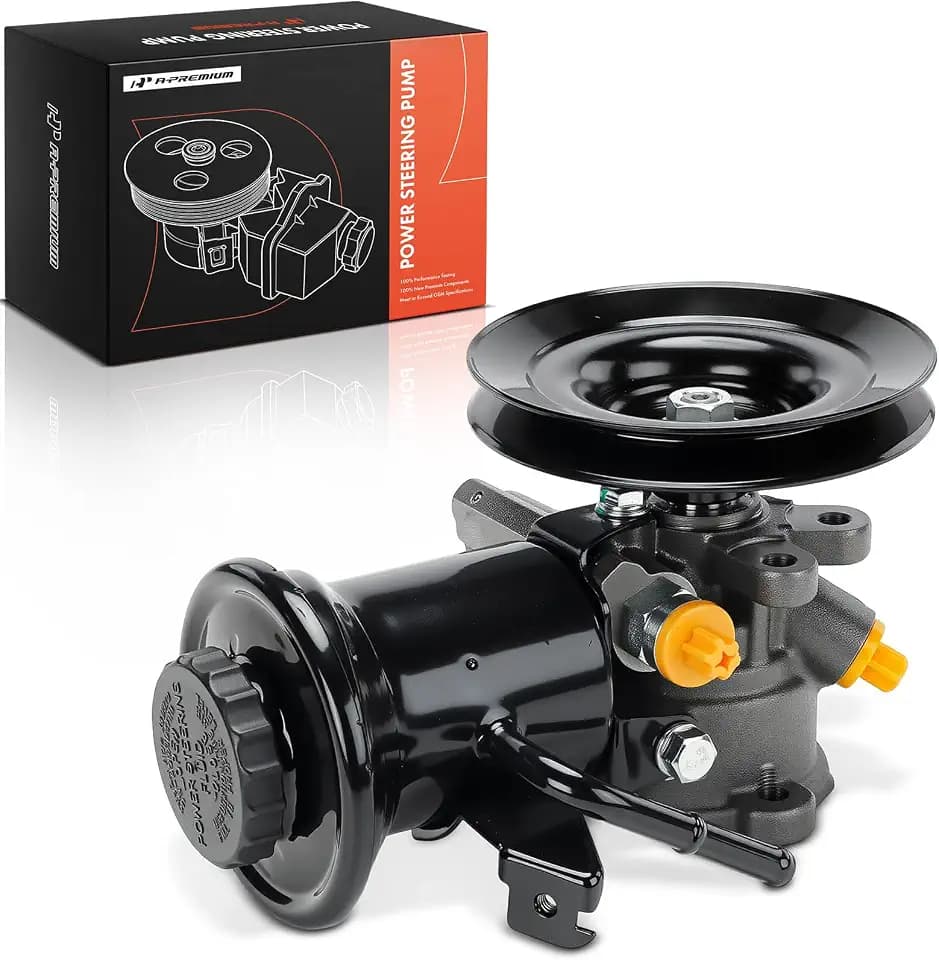 A-Premium Power Steering Pump, with 1-Groove Pulley & Reservoir