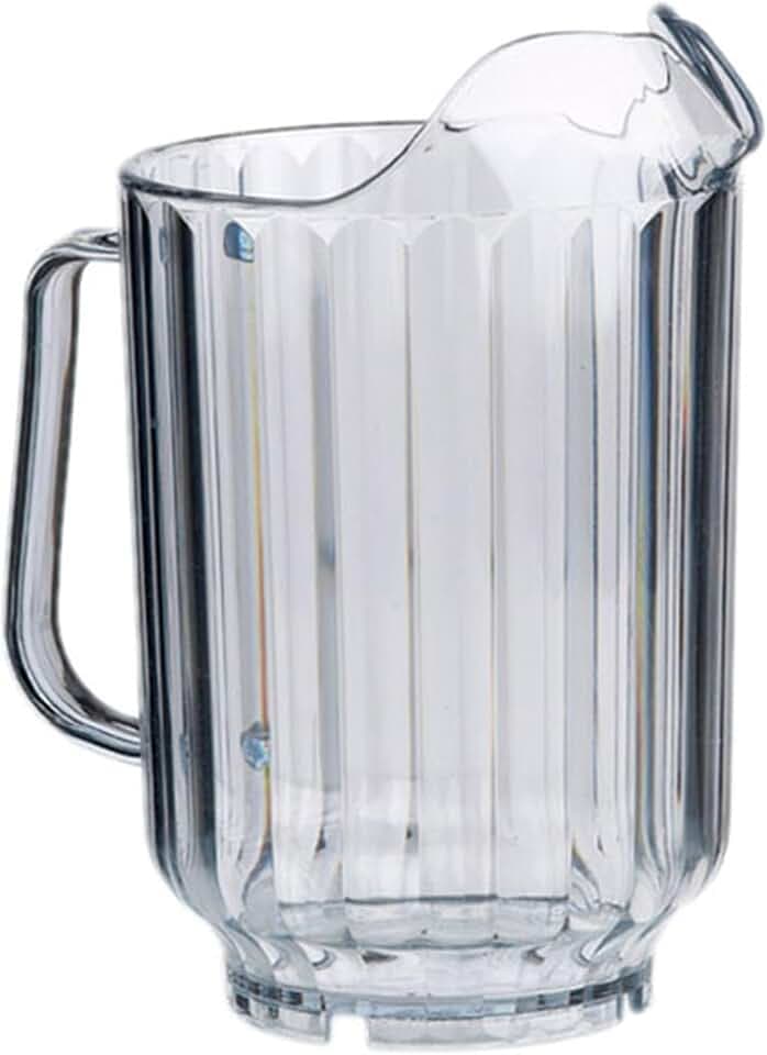 APS Pitcher, Ø 13 cm, H: 21 cm, für eine Füllmenge von 1,5 Liter, Bierkrug, Karaffe für Limonade, Wasserkaraffe, Kunststoff-Karaffe, transparent