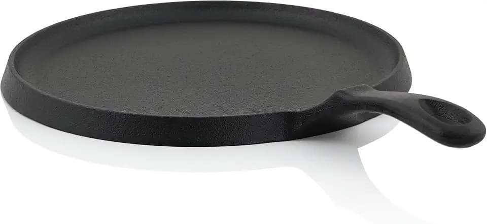 BBQ-Toro Crêpes Pfanne aus Gusseisen I Ø 26 cm Pfannkuchenpfanne für Grill I schwarz I bereits eingebrannt I Pancake Pan für Pfannkuchen I Grillpfanne