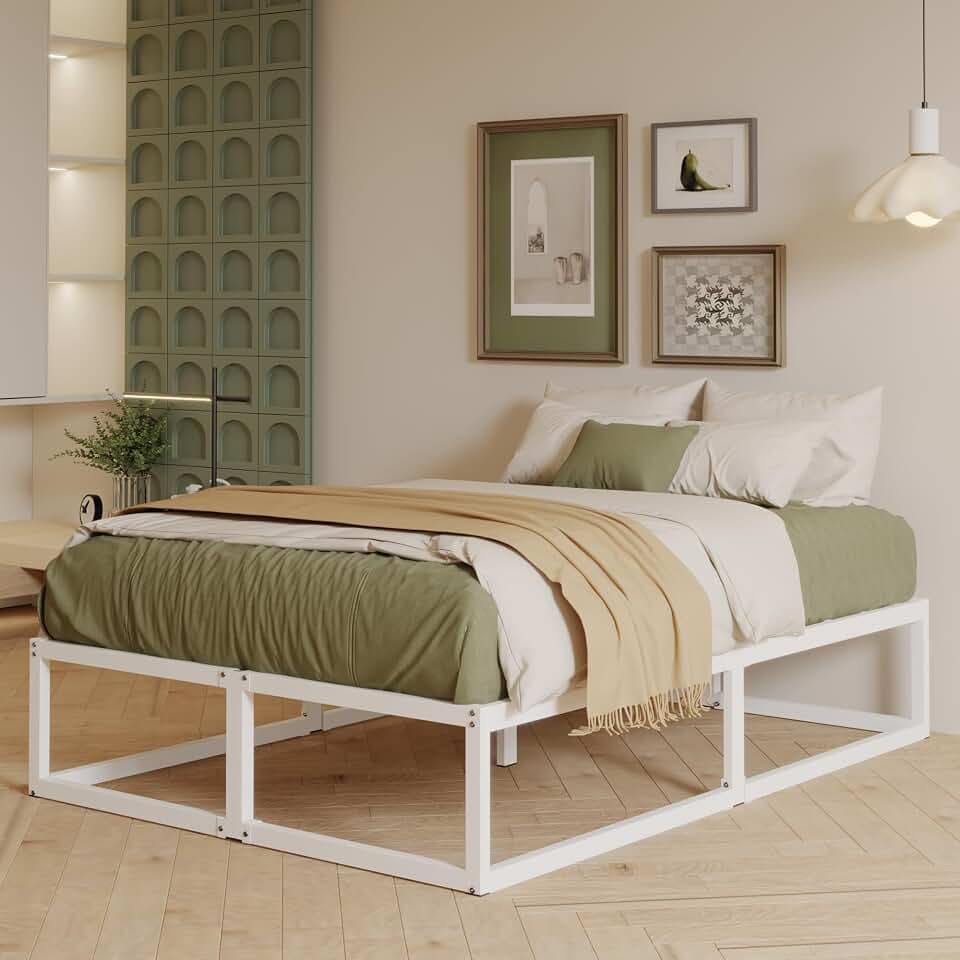 EMODA Bettgestell 150 x 190 cm mit lattenroste, 36cm hoch viel Stauraum