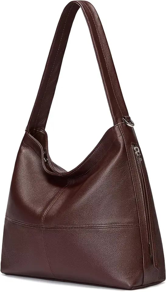 Genuine Leather Hobo Bags for Women Crossbody Purses Work Tote Bag Designer Shoulder Handbags with 2 Straps