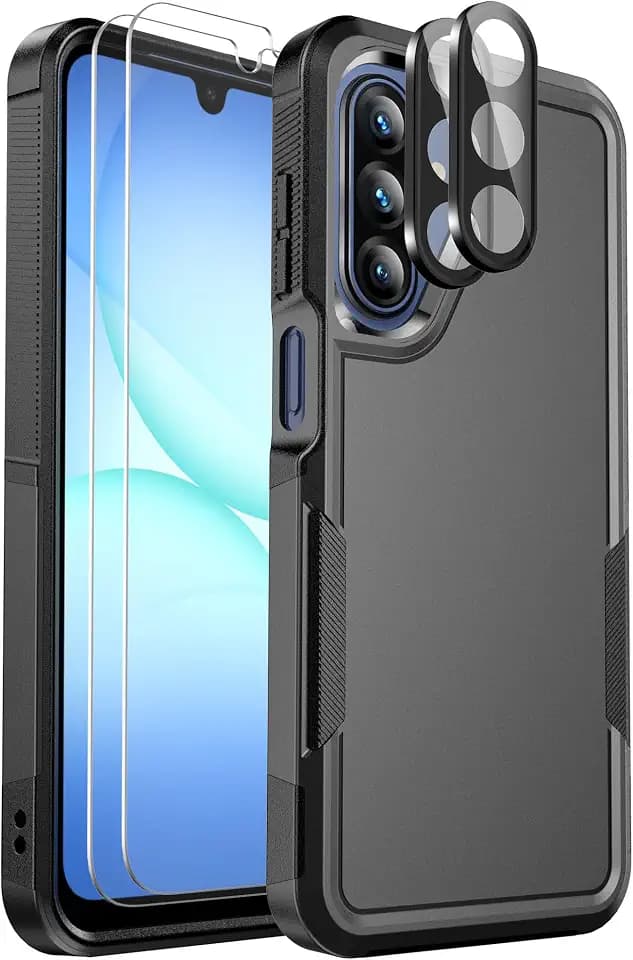 for Samsung Galaxy A17 5G Phone Case, Shockproof Protective Cover (Black)