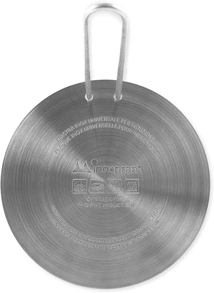 Platte für Induktion Platte für Induktion, Edelstahl, Grau, 16 x 16 x 0.5 cm