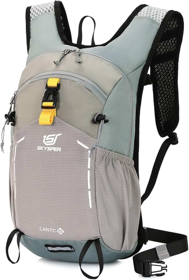 SKYSPER Small Hiking Backpack - 15L Travel Daypack Lightweight Bag Water Resistant Hiking Backpacks for Women Men