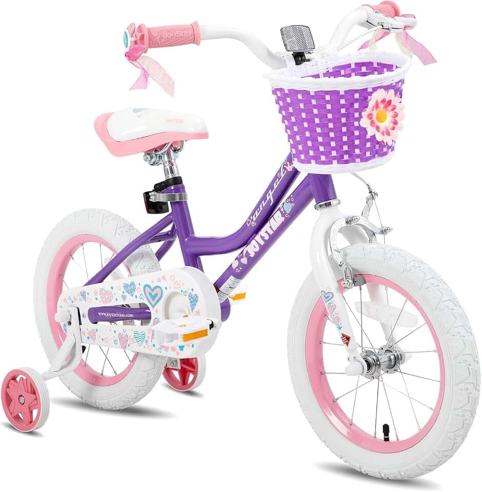 JOYSTAR Angel Girls Bike for Toddlers and Kids Ages 2-12 Years