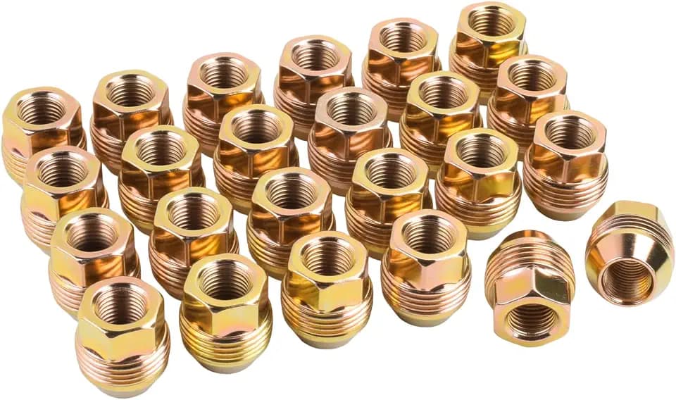 M14x1.5 Studs 6 Lug Nuts 24 Pcs Wheel Lug Nut 7/8" Hex