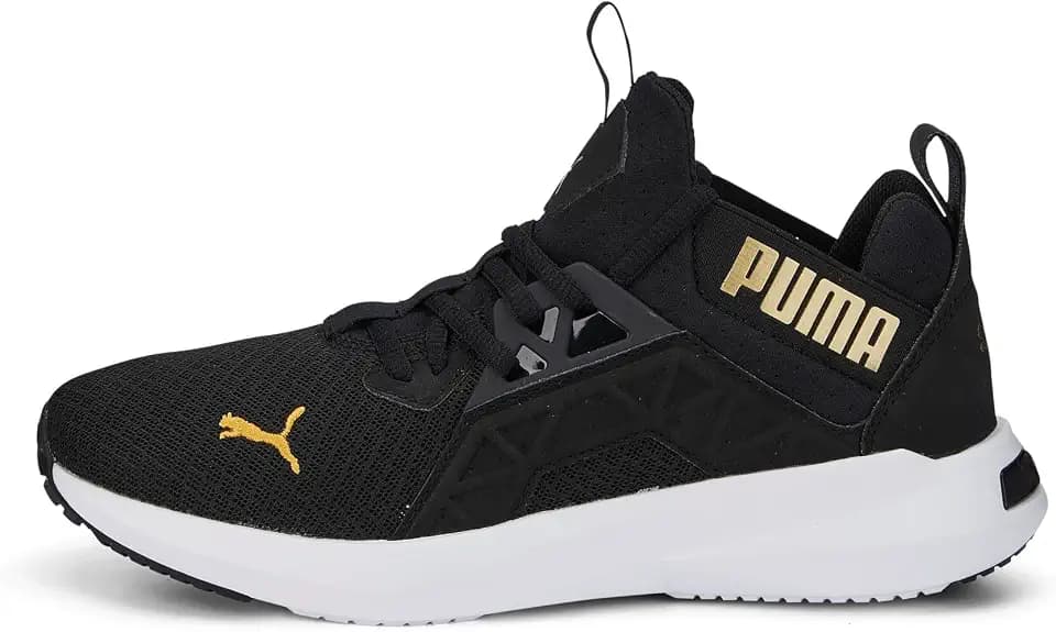 PUMA Damen Cushioning Softride Enzo NXT Damen Laufschuhe 36 Black Team Gold Beige