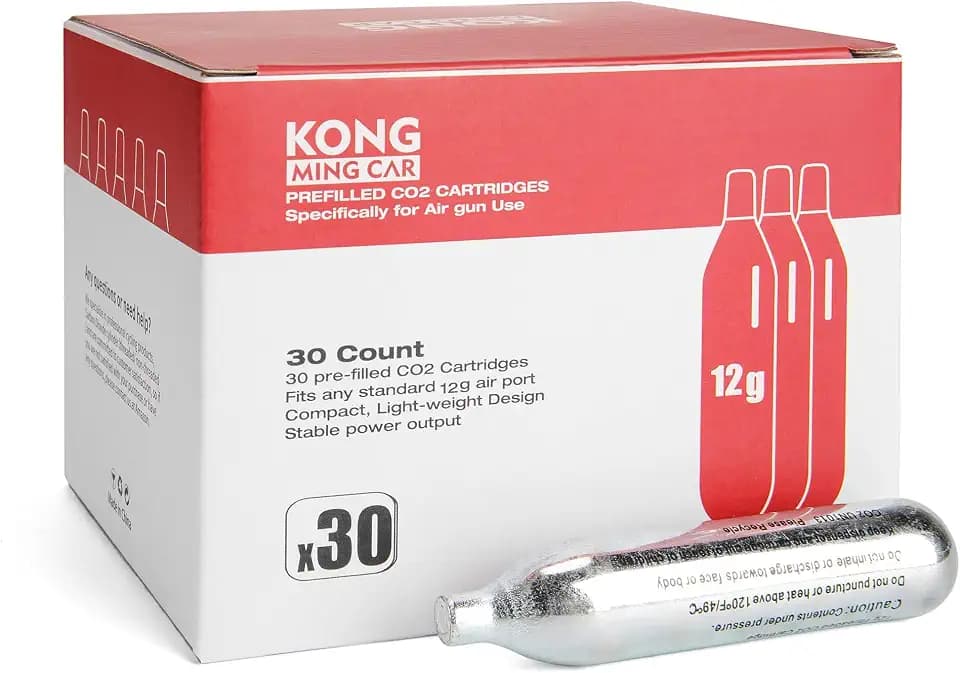 8 Gram / 12 Gram CO2 Cartridges, Non-Threaded,High-Grade CO2 Cylinder CO2 Cartridges for Paintball Guns,Pellet Guns, BB Guns and Airsoft Guns