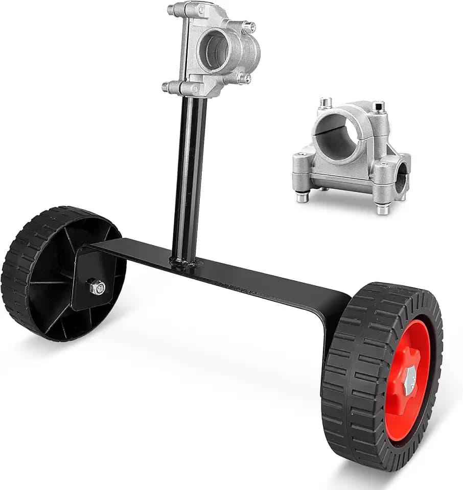 STELLALYRE Adjustable Support Wheels Auxiliary Wheels 26mm(1 inch) and 28mm(1.1inch) for Weed Trimmer Grass Cutter Parts Gas String Trimmer Petrol/Electric Brushcutter Strimmer