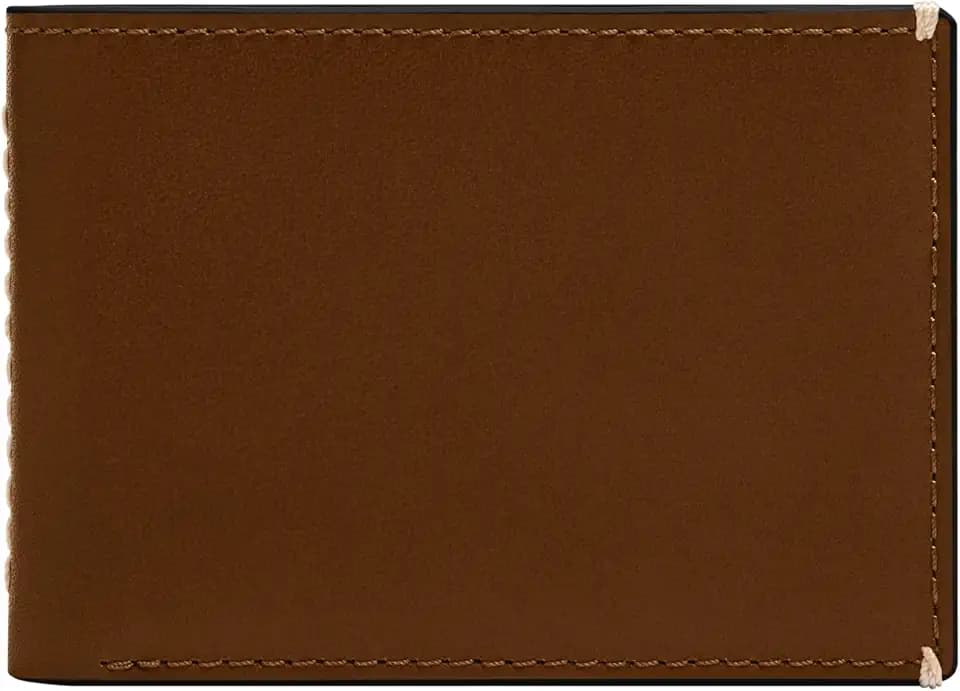 Fossil Men's Wallet, Westover Leather Front Pocket Wallet for Men, Westover Brown