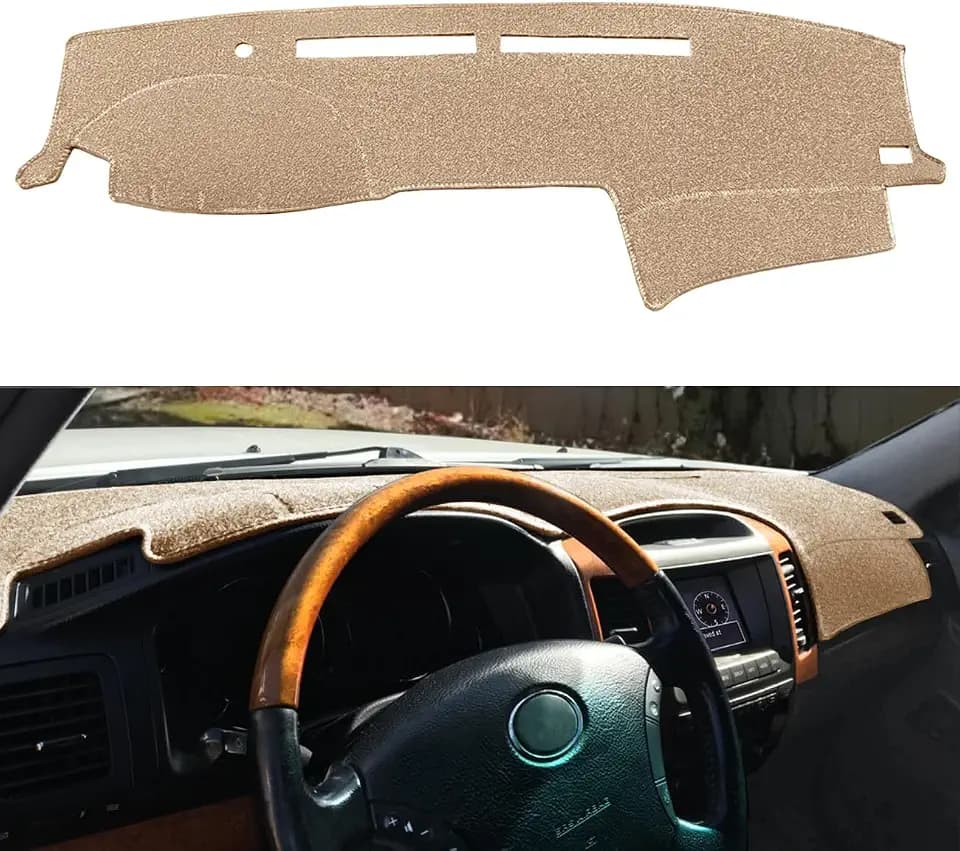 Dash Cover Mat Custom Fit for 2003-2009 Lexus GX470 (Beige) F139