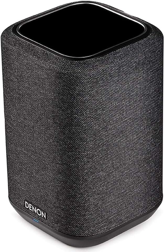 Denon Home 150 Wireless Smart Speaker – Compact Design, Wi-Fi & Bluetooth, HEOS Built-in, Alexa Built-in, Siri & AirPlay 2, Spotify Connect, Multi-Room Support, Black