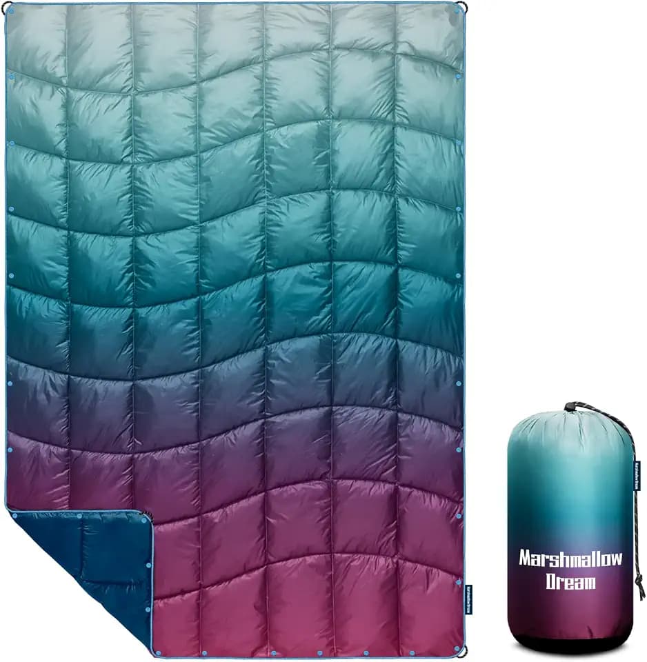 Camping Blanket Puffy Camp Blanket Large Outdoor Blanket