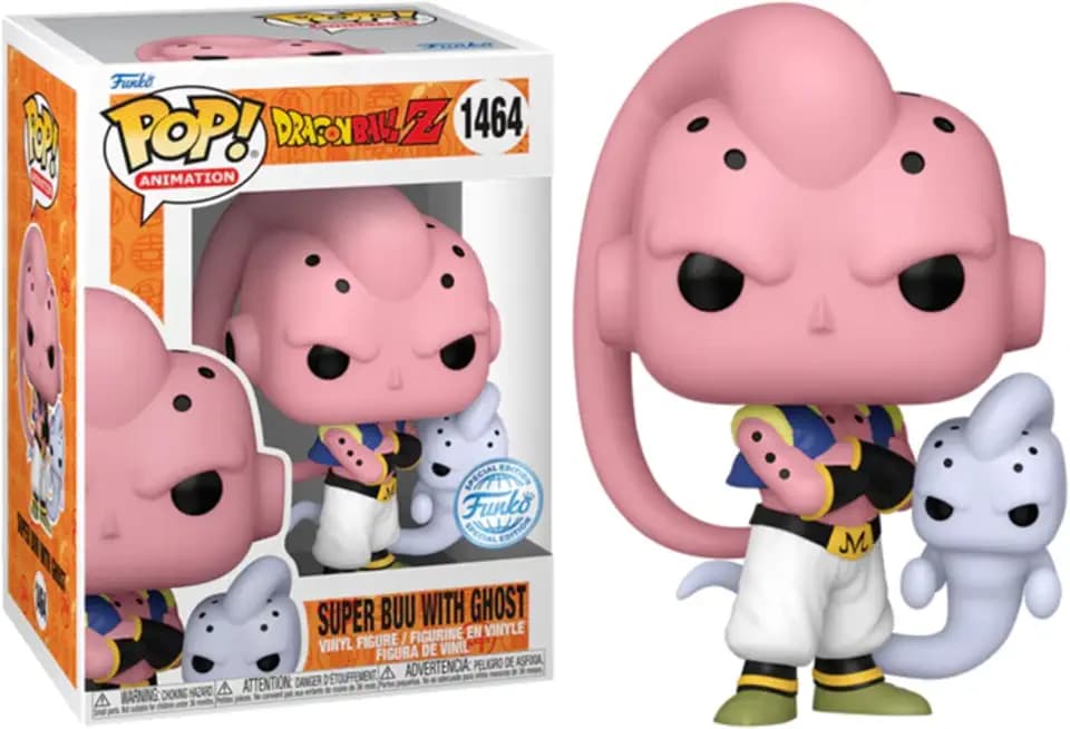 Funko Pop Dragon Ball Super Buu mit Geist #1464 Pop Exclusive Edition