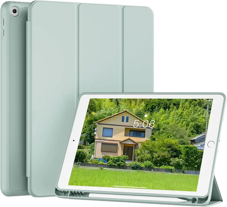 Hülle für iPad 9/8/7 Generation 10.2 Zoll 2021/2020/2019, Grün