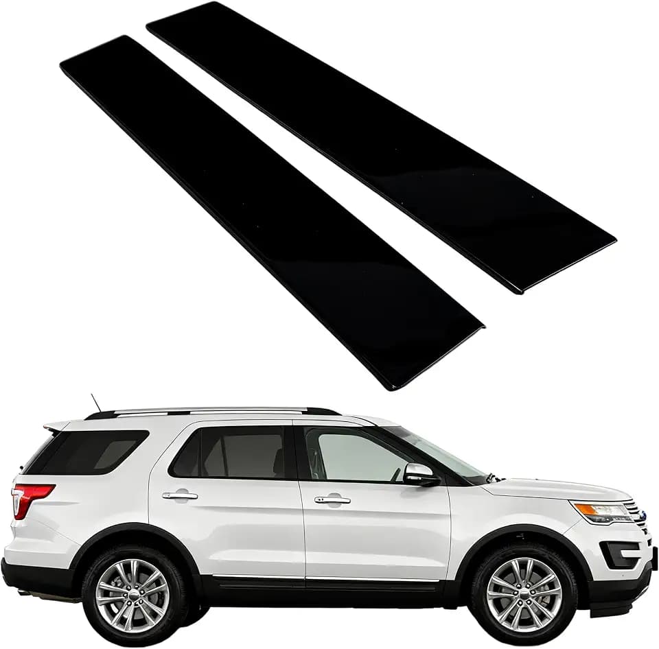 Windshield & B Pillar Trim Molding 926-448 926-449 – Compatible with 2011-2019 Ford Explorer 4-Door, Replaces BB5Z-7820555-BB, BB5Z-7820554-AB, BB5Z7820554AC, Left & Right