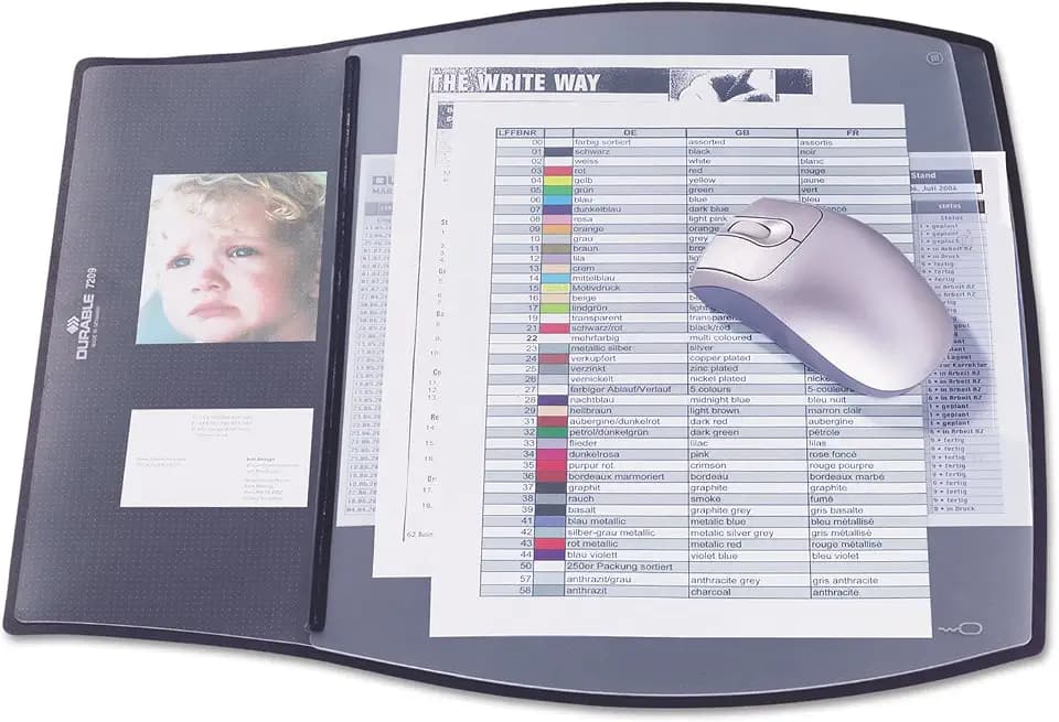 Durable Schreibunterlage Work Pad, 390 x 440 mm, schwarz, 720901