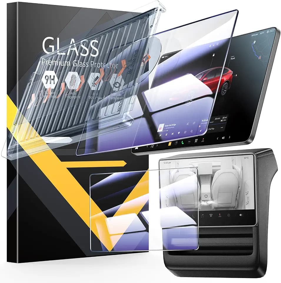 EGV for 2026 Tesla Model Y Juniper/Model Y L Screen Protector 16"+ 8"