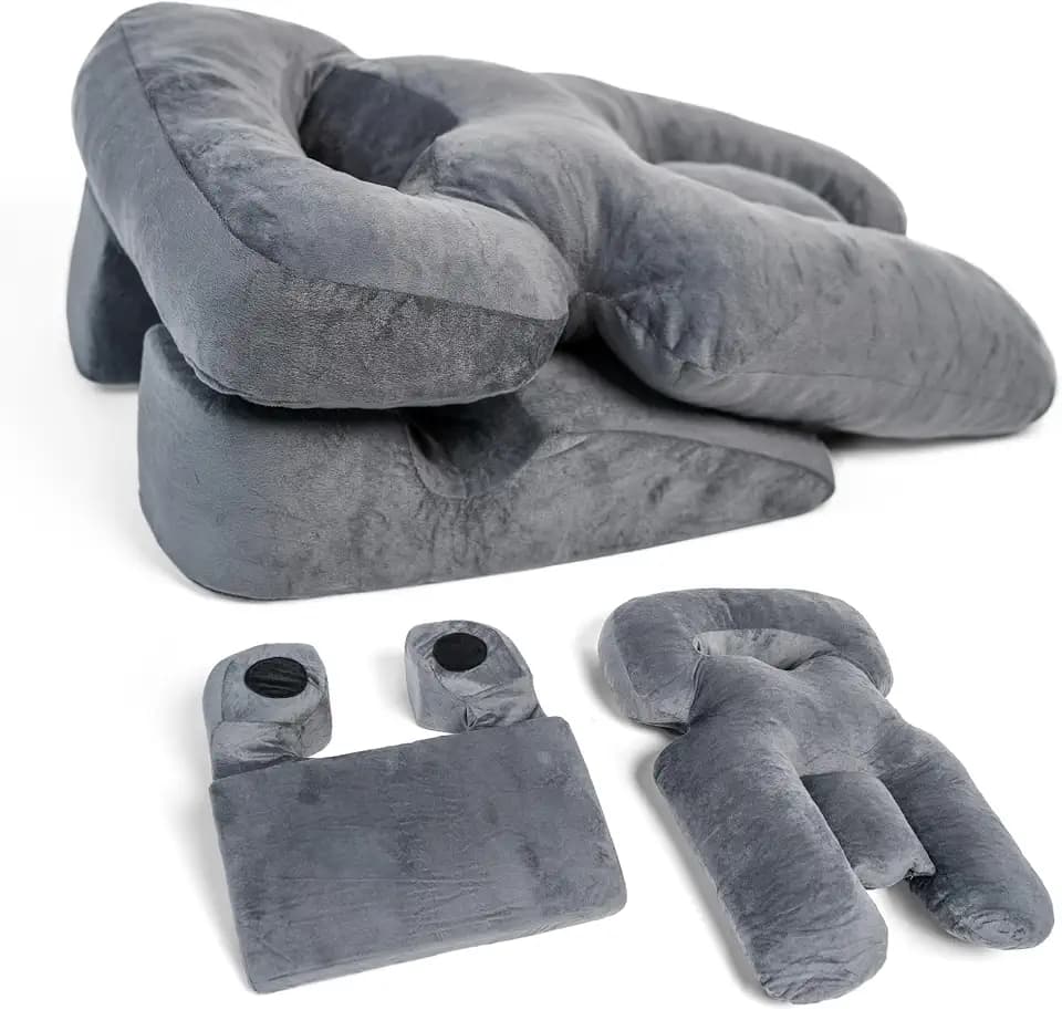 Zomaple Face Down Pillow After Eye Surgery – Memory Foam, Washable Cover, & Ventilated Design – Facedown Pillow for Sleeping, BBL Equipment, Retinal & Vitrectomy Recovery