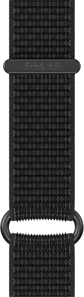 Polar Armband mit Klettverschluss, schwarz, Größe M/L, 22 mm