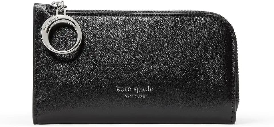 kate spade new york Halo Fine Grain Leather Small Slim Bifold Wallet