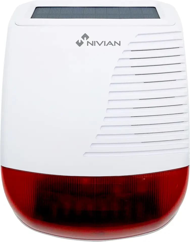 NIVIAN Zubehör für die TUYA WiFi Smart Alarm App (Solar, Alarmsirenen)