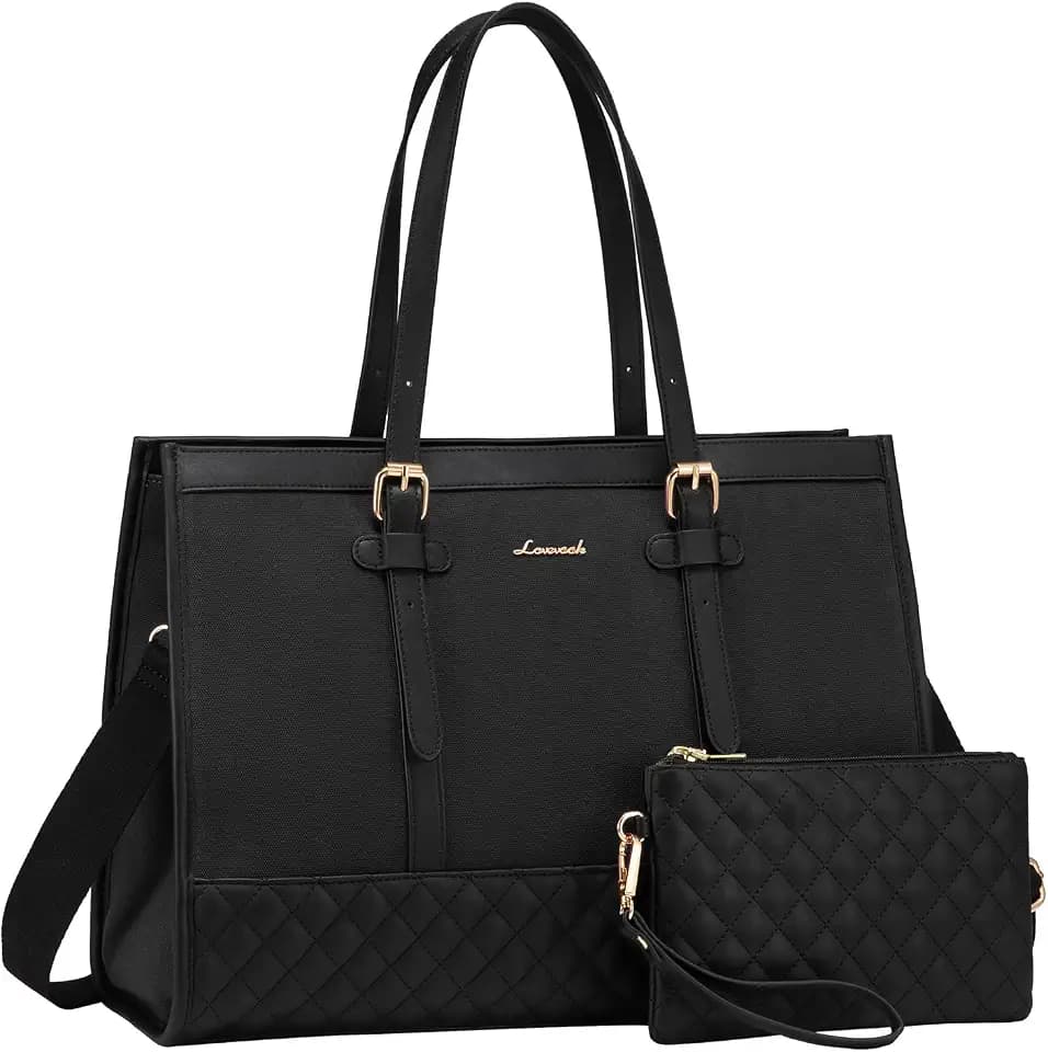 LOVEVOOK Laptop Bag for Women, 17.3 Inch Computer Tote Bags Purse for Work