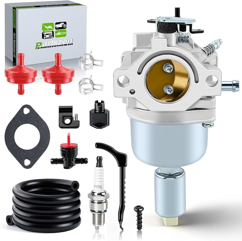 792036 Carburetor Kit for John D LA125 D105 LA115 X120 115 105 L105 Lawn Tractor for Craftsman LT2000 DLS3500 LT3000 DLS3500 YT3000 YTS3000 with 18 19 20 hp Engine.with Tune-up Parts