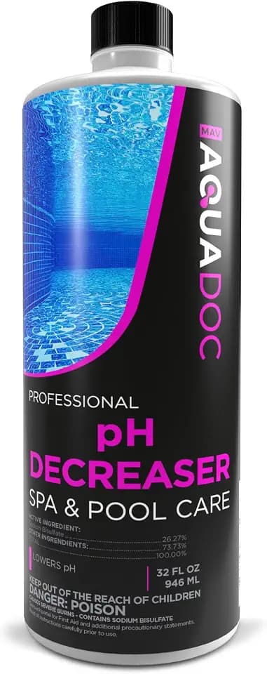 AquaDoc Spa pH Decreaser - Sodium Bisulfate pH Down for Hot Tubs, 32 oz