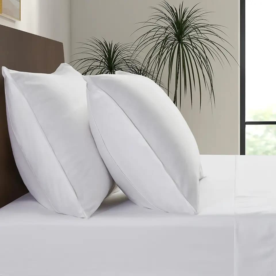 Luxury Bamboo Market | Queen Envelope Pillowcase Set | 100% Viscose Made from Bamboo | Organically Grown | Ultra Soft | Cooling | 2pcs [Classic White]