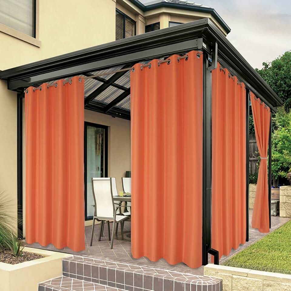 BONZER Outdoor Curtains for Patio Water Resistant