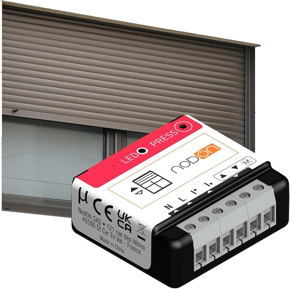 NodOn - Rollladenmodul - Zigbee 3.0, Smart, Rollläden/Raffstore/Garagentor/Markise, Zeitplanerstellung, Unterputz, Kompatibel mit SmartThings, Alexa, HomeAssistant, Homey