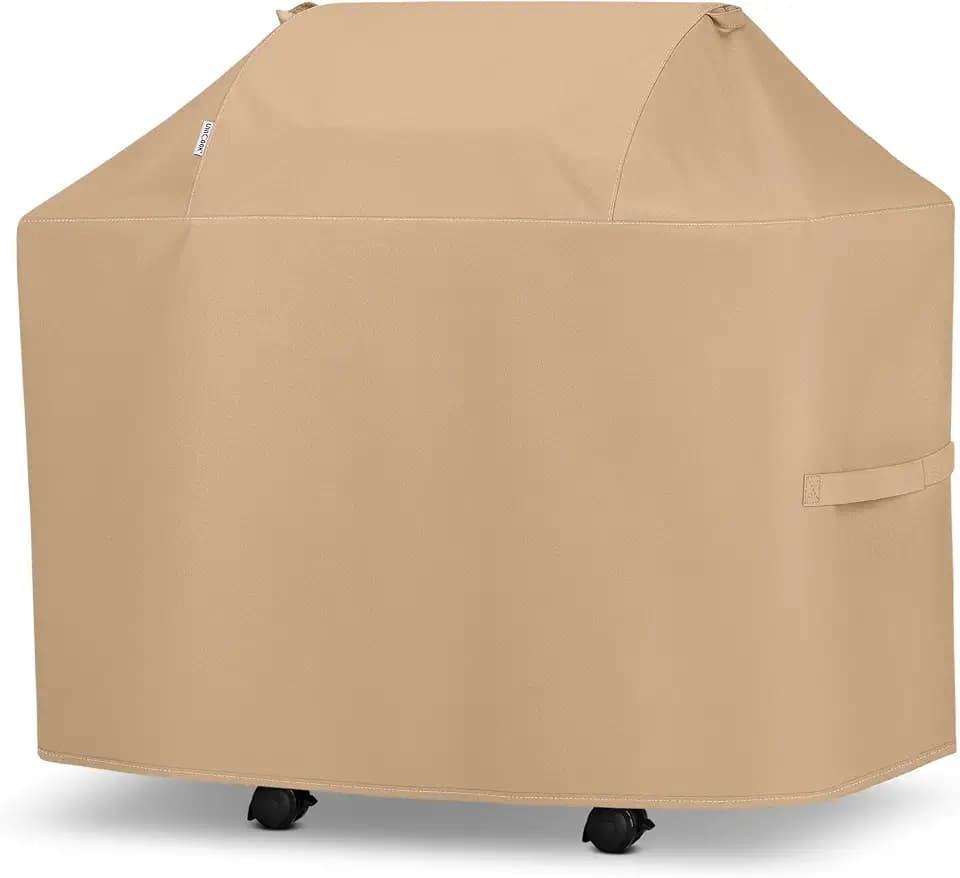 Unicook Grill Cover Heavy Duty Waterproof UV Resistant 48 Inch, Light Brown