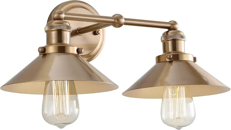 JONATHAN Y July 2-Light 17.5" Vanity Light, Brass Gold