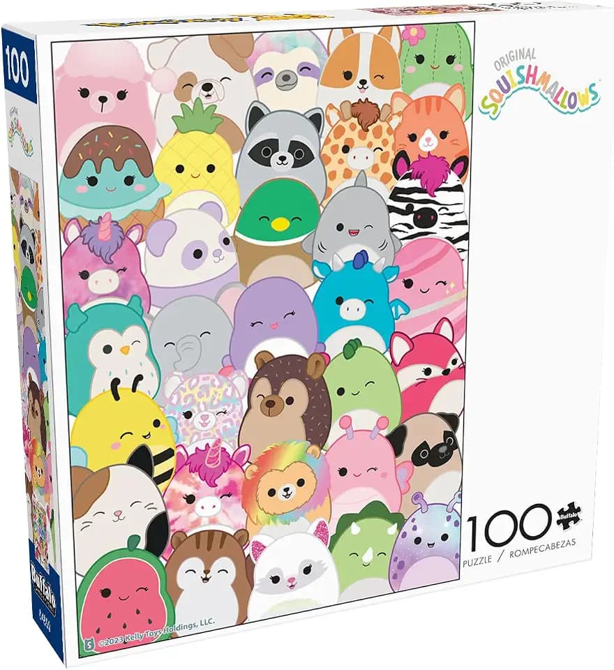 Buffalo Games - Squishmallows Buddies - 100 Piece Puzzle for Kids Ages 6-8