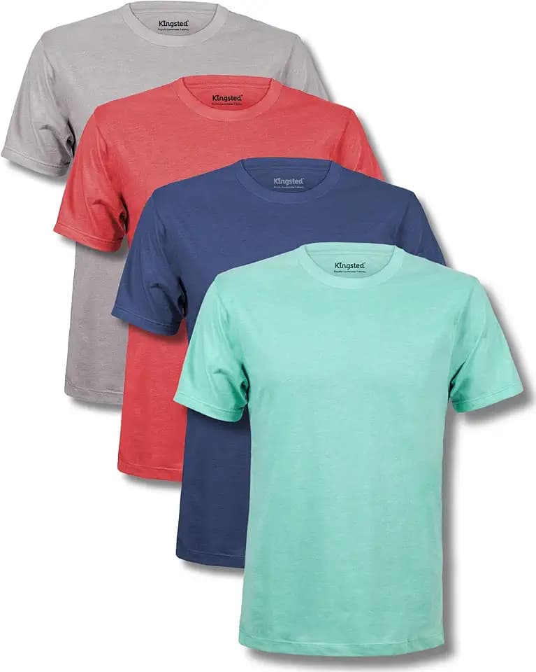 Kingsted Mens T-Shirts - Soft & Comfy Cotton Blend - Classic Fit Tee Shirts