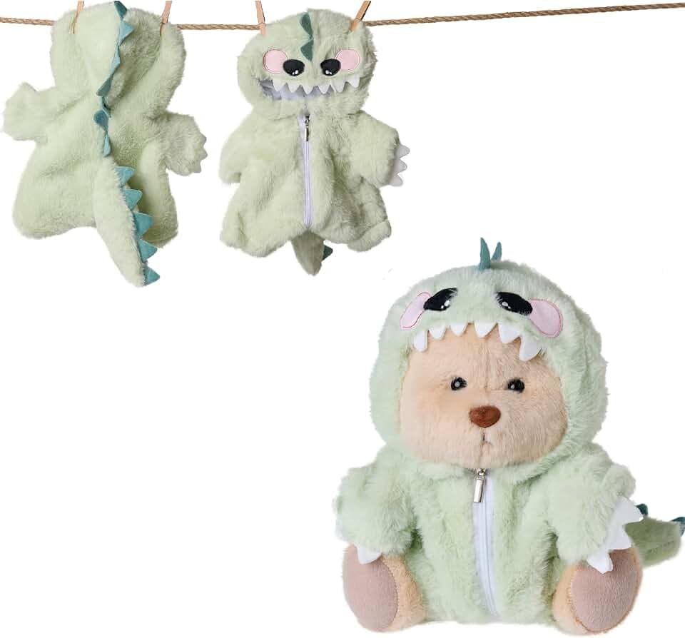 Galilea Bobbie Bear Kleidungsset für Bobbie – Bär nicht im Lieferumfang enthalten – originelle Geschenke für Damen (grüner Dinosaurier)