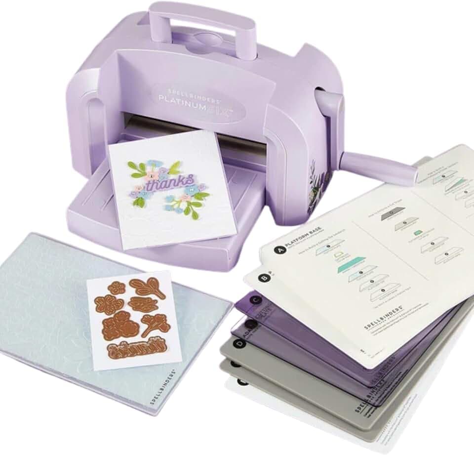 Spellbinders Platinum Die Cutting and Embossing Machine (6 Inch Plaform - Exclusive Lilac Shimmer)