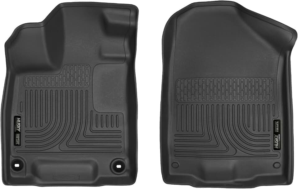 Husky Liners Weatherbeater Floor Mats | Fits 2017-2026 Honda Ridgeline | Front Row, 2-pc Black - 18431