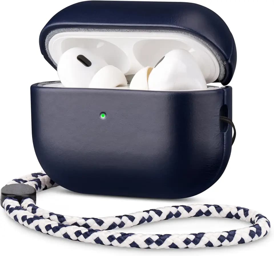 Genuine Veg-Tanned Leather Case Cover for Apple AirPods Pro 3 2025